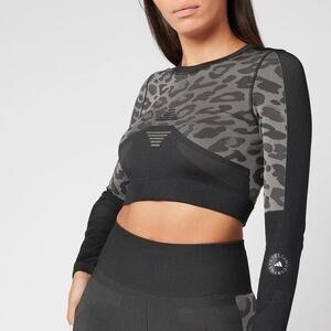 adidas by Stella McCartney Truepurpose Long Sleeve Crop Top Size M Workout Gym